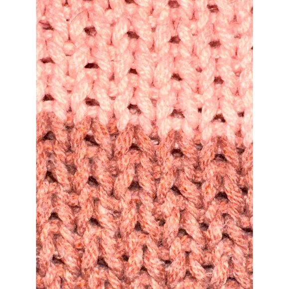 American Eagle Striped Knit Long Sleeve Sweater Pink Brown Cotton Acrylic Blend - Picture 10 of 10